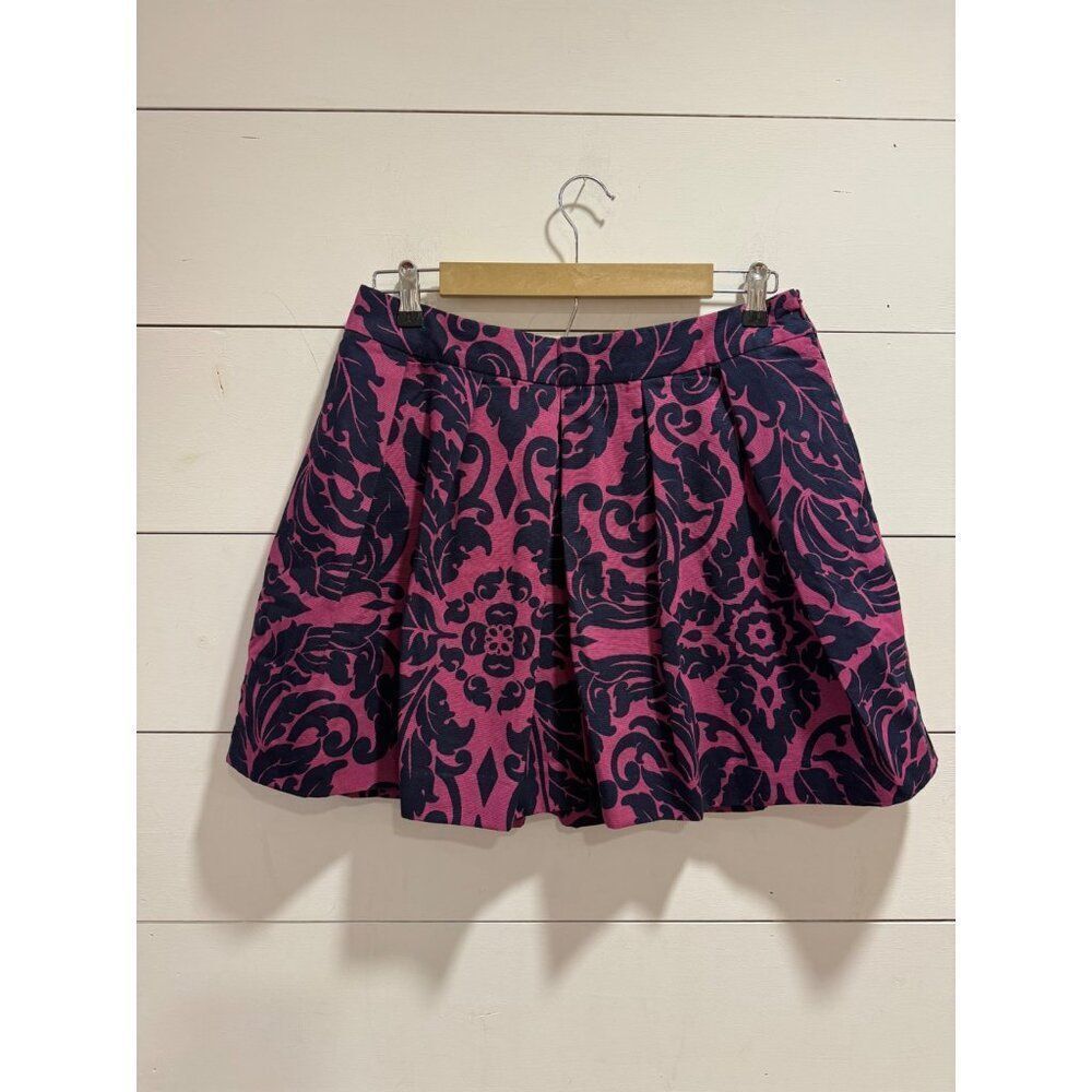 Boden Sophia Pleated Skirt Purple Blue 10S